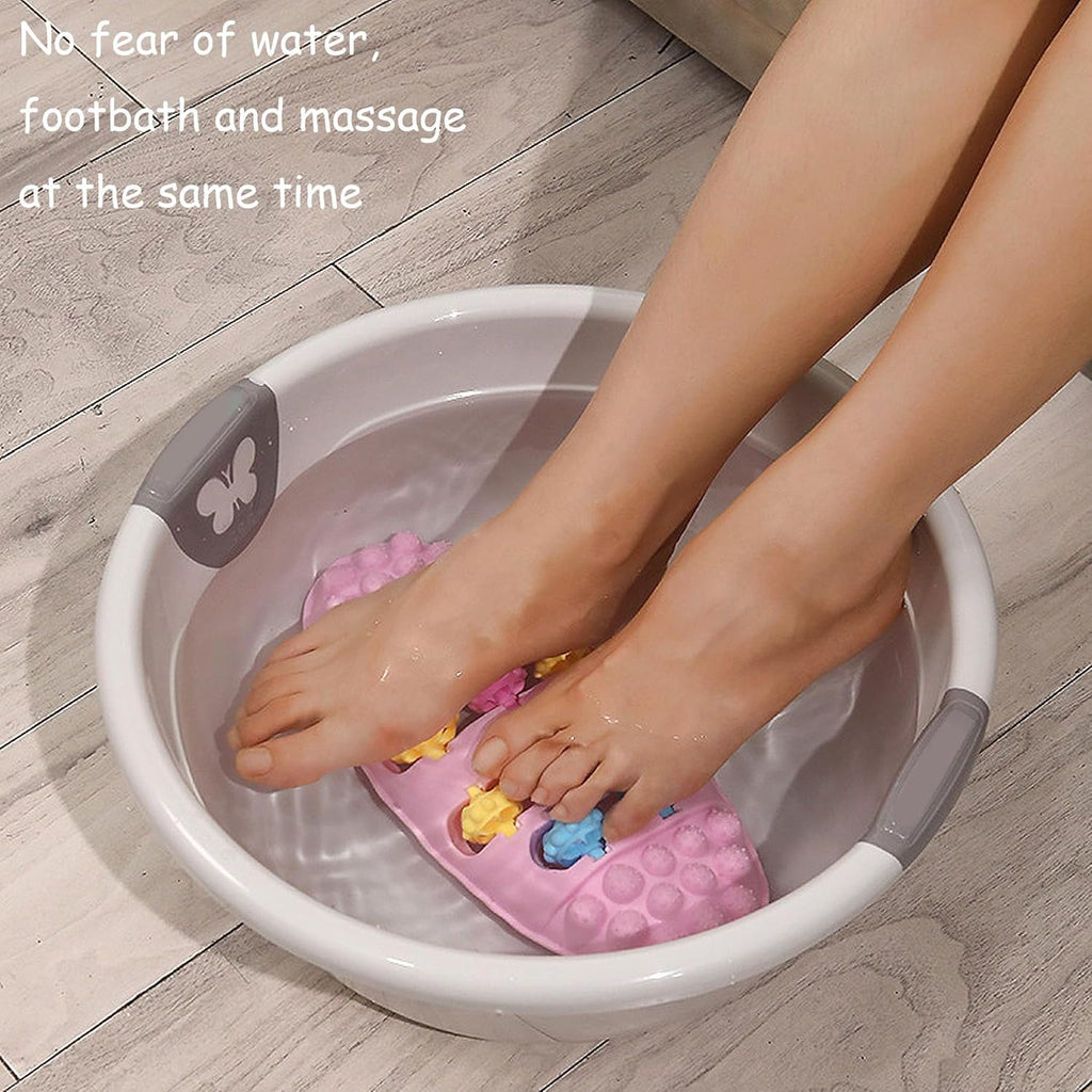 Fußmassageroller Tragbar, Roller Fußmassagegerät für Füße-Durchblutungsförderndes, Fußroller Stressreduzierung Entspannung, Kann im Wasser Verwendet Werden
